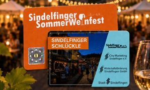 Das „Sindelfinger Schlückle“ steht für ein 0,1-Liter-Glas Wein auf dem Sommerweinfest.
